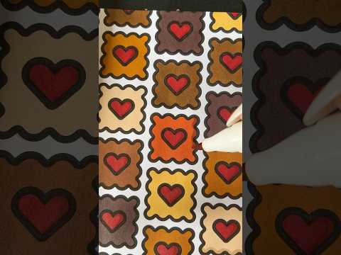 Oddly Satisfying Coloring 🤎 #asmrcoloring #oddlysatisfyingvideos #coloringpages #satisfyingpattern