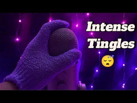 ASMR Mic Rubbing with Gloves for Intense Tingles (Rubbing your brain away, brain massage) No Talking