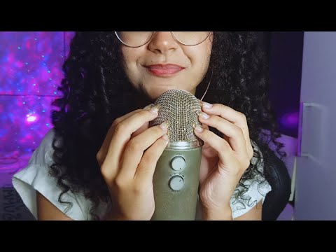 ASMR- UNHA no Microfone com SONS De boca