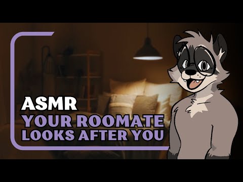 [Furry ASMR] Roomate Looks After You While You're Sick 🤍 | Personal Attention and Inmersive Sounds