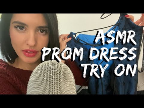 ASMR Prom Dress Try On - Trying On My Prom Dresses From Years Ago (Whispered, Fabric Sounds)