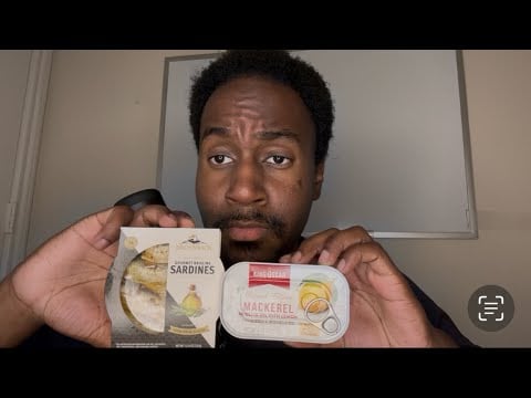 ASMR Eating Sardines AND Mackerel With Brown Rice