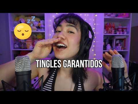 ASMR PARA DORMIR | Sons de Boca e de Mão (BINAURAL com LUZ BAIXA)