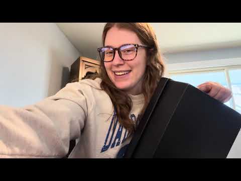 ASMR tapping and scratching on a box - whispered rambling (Handmaid’s Tale rambling)