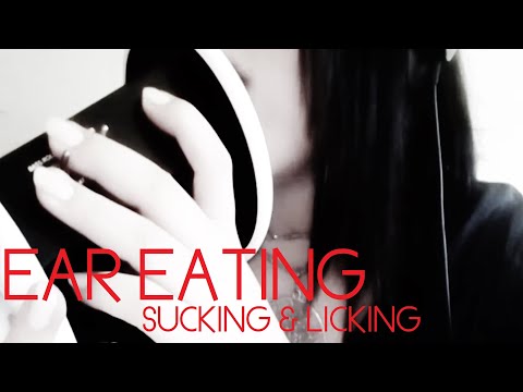 ASMR 3Dio Ear licking, sucking & eating