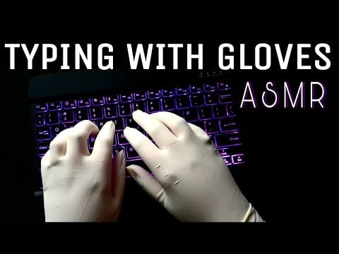 ASMR | Typing On A Keyboard With Gloves In Close-up| No Talking | THE VJ ASMR