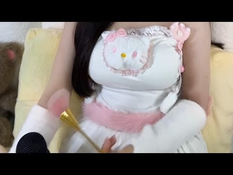 Cute Girl ASMR | Ear Massage + Kisses + Mouth Sounds for Sleep