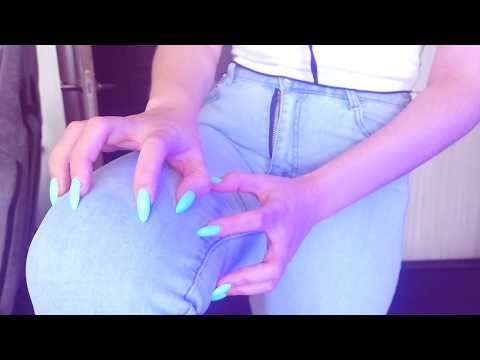 ASMR intense scratching jeans 💥
