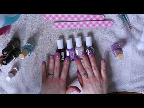 [ASMR] Close Ear to Ear Whispering - MANICURE, Rambling & Nail Polish Bottle Clinking