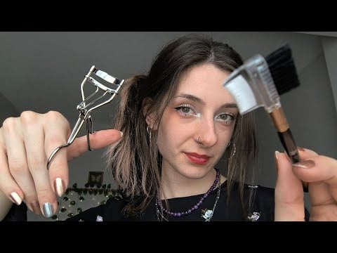 ASMR Shaping Your Eyebrows ✂️  Lofi & Camera Touching