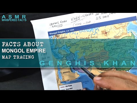 ASMR whispered facts: The Evolution of the MONGOL Empire with Map Tracing | Facts & Secrets