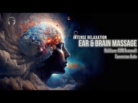 Ear & Brain Massage [ASMR] ★ Brainmelt ★ layered [panning] [binaural]
