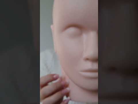 Mannequin head tapping✨ #asmr