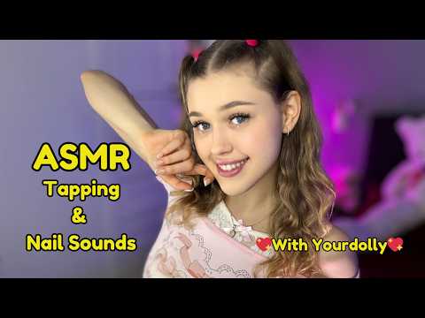 ASMR Tapping & Nail Sounds | French Tip Bliss 💅✨