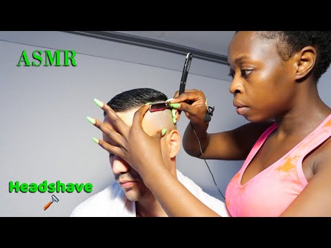 Asmr RAZOR HEAD SHAVE🪒 +Blade| Foamy Sounds