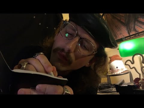 ASMR Strange Artist Preps & Sketches You Roleplay (Full Version)