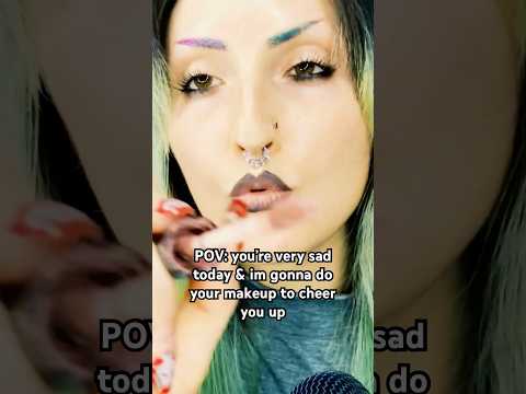 🥀Goth Girl Makeup Roleplay pt12🥀 #asmr #asmrvideos #asmrroleplay #gothgirl #asmrsounds #relax