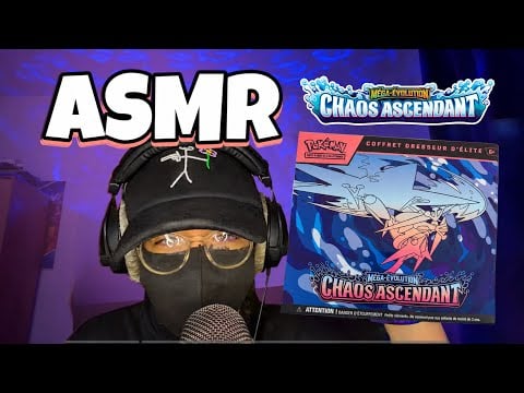 ASMR Français • OUVERTURE ETB POKEMON CHAOS ASCENDANT ! 😴 (chuchotement intense)