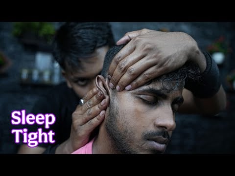 Oily Ear Massage & Anxiety Relief ASMR | Oily Head Scratching Massage:  Release Tension & Find Peace
