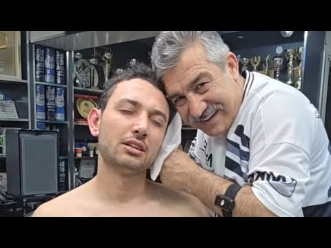 YOUR ASMR SLEEP FRIEND MUNUR ONKAN .HAIR AND BEARD TRIMMING, BACK AND SEAT MASSAGE AND SKIN CARE