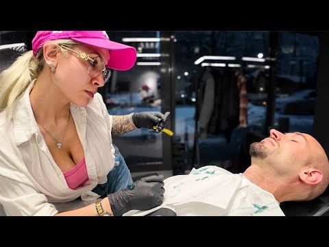 Very CLOSE Shave by Barber Svetlana – Krakow 🇵🇱