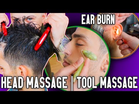 HEAD MASSAGE * ASMR EAR MASSAGE * ASMR SCALP MASSAGE | PILL FOR HEALTH AND BEAUTY | ASMR NO TALKING