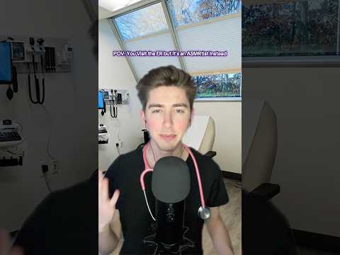 You visit the ER but it’s an ASMRtist instead #roleplay #doctor #sleep