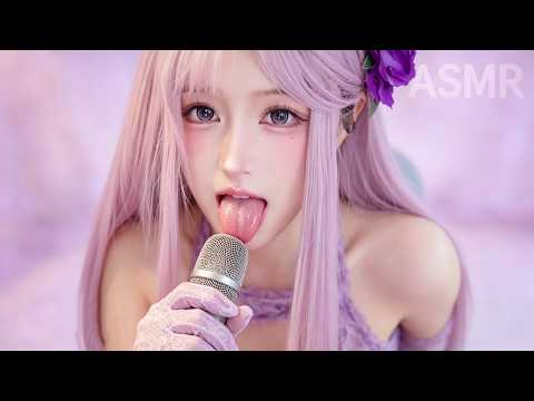 ASMR | Up-close tingles: fast mouth sounds and hand movements