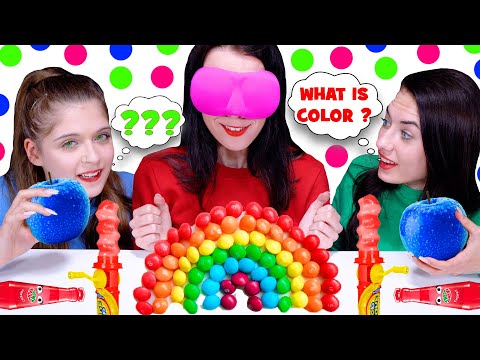 ASMR Guess The Color Food Challenge | Eating Sounds LiLiBu