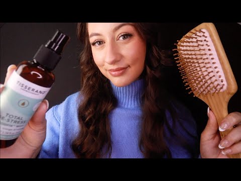 ASMR Taking Care Of You Until You Sleep 🌙 Personal Attention, Hair Brushing & Massage