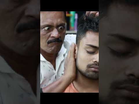 Big Eye Barber With His Cracking Massage | Neck Crack | Ear Crack ASMR #shorts #bigeyesbarber #asmr