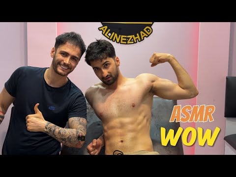 "ASMR"Vip Maasage Alinezhad For the boy with a (six-pack)