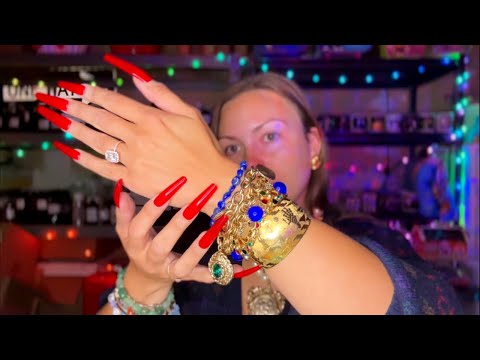 asmr/ JEWELRY sounds to knock you out🫠 (stacking vintage bracelets✨💚)