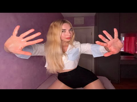 ASMR Descriptive, Cream Mirror Massage | I'm behind You ... Watch My Hands Roleplay