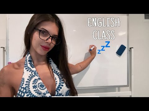 ASMR AULA DE INGLÊS 