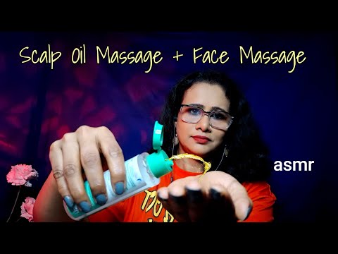 ASMR Oil Scalp Massage & Face Massage 💆‍♀️ for Deep Sleep | Asmr Ghosal 