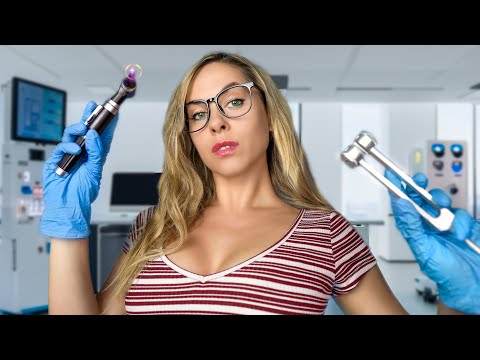 ASMR otoscope EAR EXAM, deep ear cleaning for Sleep, personal attention, Hearing test