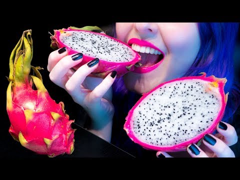 ASMR: Crunchy Exotic Dragon Fruit | Pitaya ~ Relaxing Eating Sounds [No Talking|V] 😻