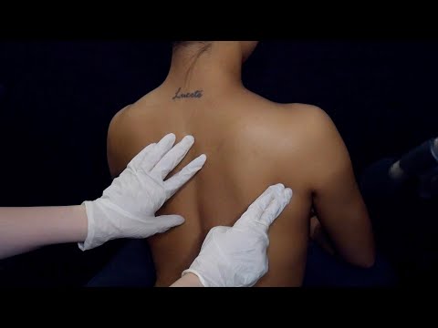 ASMR 친구 팅글마사지 해주기 Back scratching, brushing, oil massage /no talking