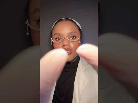 ASMR Face Exam with Latex Gloves #asmrshorts
