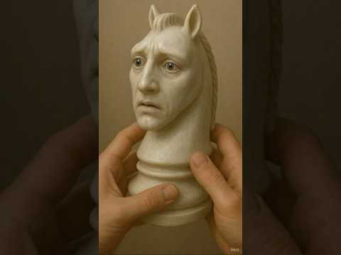 Creepy Talking Chess Piece | ASMR #asmr #ai #chess #relaxing #satisfying