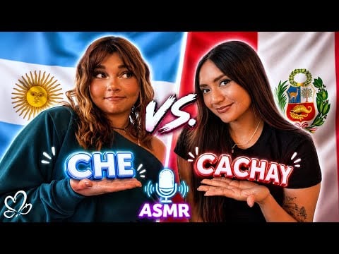 ASMR | PALABRAS DE ARGENTINA VS PALABRAS DE PERÚ 