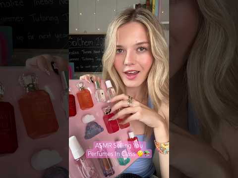 #asmr Selling You Perfumes In Class Roleplay 🤫 #asmrvideo #funny #skit #asmrsounds