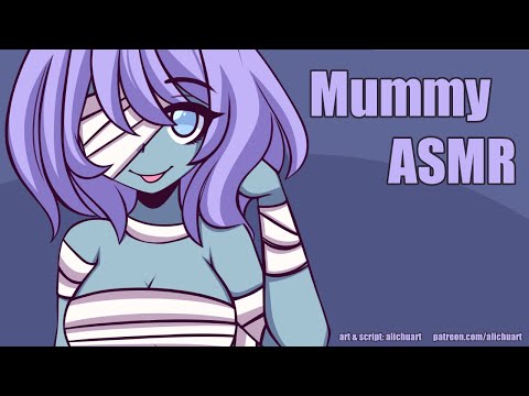 Escaping A Mummy's Tomb | ASMR Roleplay F4A (monster girl, wrapping & tapping sounds, onomatopoeia)