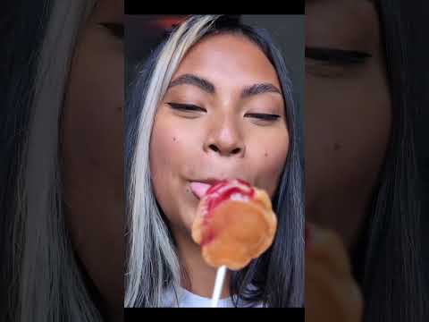 Caramel Apple Pops 😍 #halloween #asmr #asmrtriggers #youtube #shorts #lollipop #candy