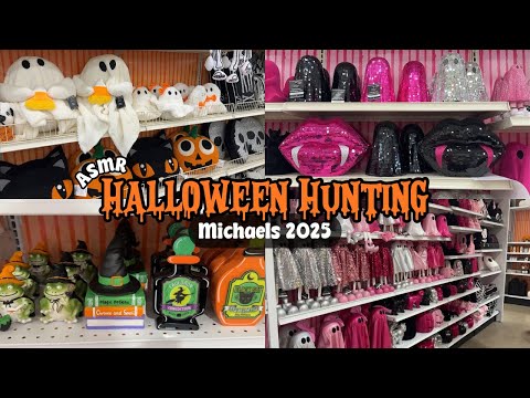 ASMR Halloween Hunting at Michaels in June | Spooky Sunday 👻 (whispered voiceover + fluffy mic)