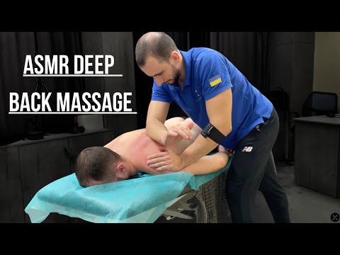 ASMR DEEP BACK MASSAGE Real Person | chiropractic | BEST Massage