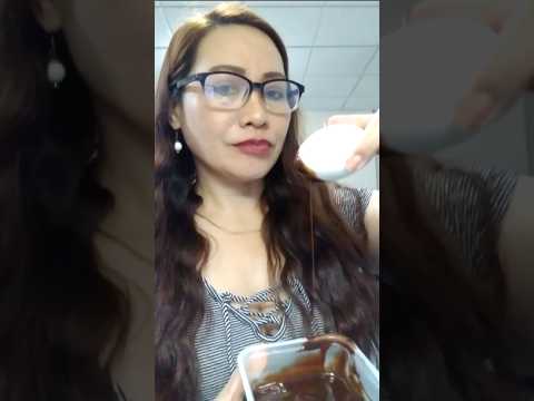 One bite boiled egg with chocolate #mukbang #everyone #food #shortsfeed #eatingchallenge