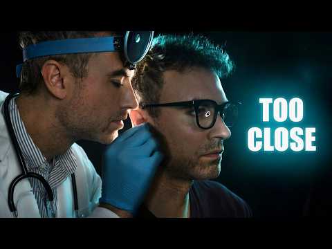 Unintelligible ASMR Doctor Whispers Uncomfortably Close to Your Ears…  (Ear Exam)