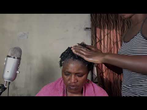 ASMR HEAD MASSAGE AND ALOE VERA APPLICATION FOR HAIR GROWTH